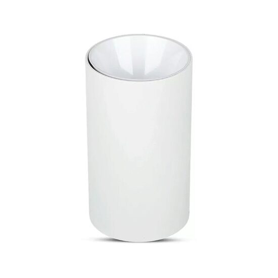 Aplica led cu soclu GU10, Fara bec, Rotunda, Aluminiu, 82 x 25 mm, IP20, Alb
