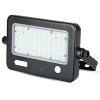 Proiector led cu incarcare solara, senzor de miscare, 10W, 1100 lm, 4000K, IP65