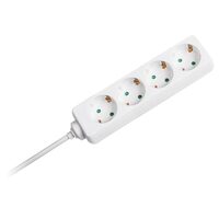 Prelungitor 4 prize, lungime 3 m, 16A, Alb