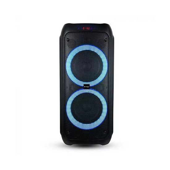Boxa portabila, 40 W, lumini led, USB/SD/BT/radio FM, Microfon, 320x310x685 mm