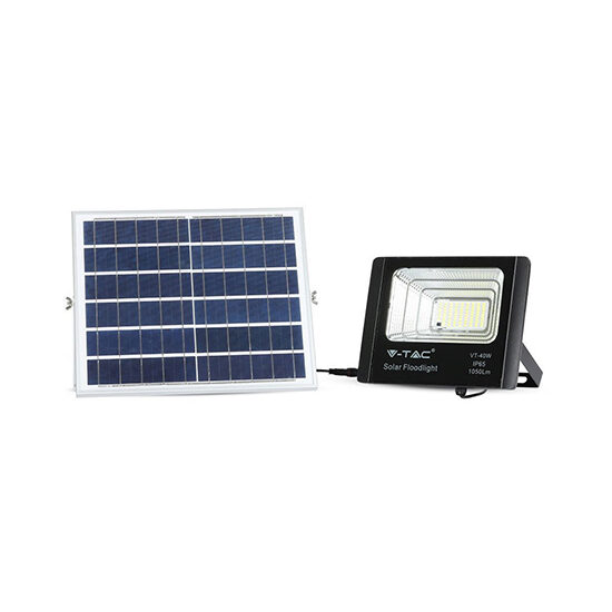 Proiector led cu incarcare solara 16W, 6000K, 1050 lm, telecomanda, 247 x 65 x 210 mm