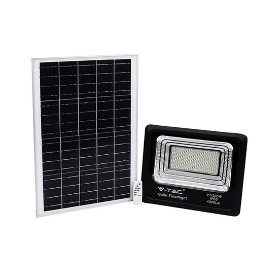 Proiector led cu incarcare solara 50W, 6000K, 4200 lm, telecomanda, 437 x 90 x 356 mm