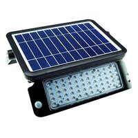Proiector led cu incarcare solara 10W, 4000K, 600 lm, senzor crepuscular si de miscare
