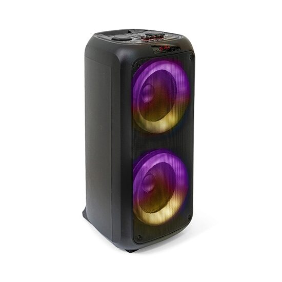 Boxa portabila 150 W, Bluetooth, USB, microSD, AUX și microfon, 270x270x600 mm