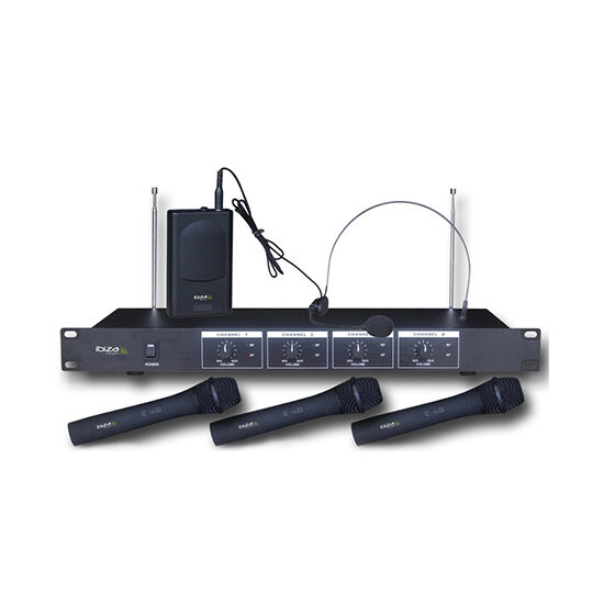 Statie cu 3 microfoane si 1 receptor, 50 Hz - 15 kHz, +/- 3 dB,  functionare supersilentioasa