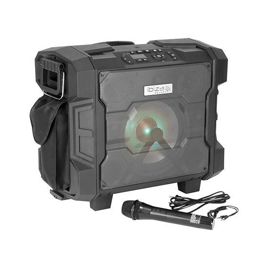 Boxa portabila 150 W, Bluetooth, USB, microSD, AUX și microfon, Roți și troller telescopic, 51x30x45 cm