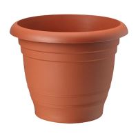 Ghiveci din plastic Strend Pro Afro 31, culoare caramiziu, 31x24 cm