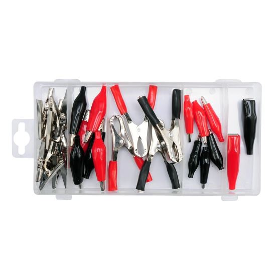 Set 28 de cleme tip crocodil Yato YT-06870, dimensiuni 50, 55, 60, 65, 70, 80 mm