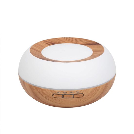 Difuzor aromaterapie cu ultrasunete, 300 ml, Lumina ambientala, 168 x 87 mm