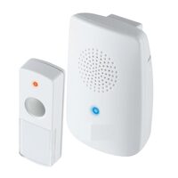 Sonerie fara fir, 100 m, clema de prindere, 8 melodii, IP44, 2 x AA, 1 x CR2032