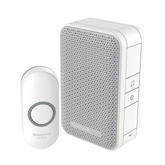 Sonerie fara fir, Honeywell, 220 V, 1 x CR2032, 4 melodii, IP55, sunet polifonic, 150 m