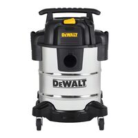 Aspirator DeWalt Inox, umed/uscat 25L, 1050 W, 4 roti