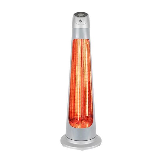 Radiator cu halogen, Oscilatie, Timer, Telecomanda, 2 trepte de incalzire 600 W / 1200 W, dimensiune 27 x 86 cm, butoane tactile