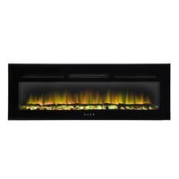 Semineu electric, Efect flacara, Telecomanda, 2 trepte de incalzire 1000 W / 2000 W, 127 x 45 x 17 cm