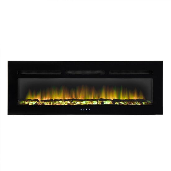 Semineu electric, Efect flacara, Telecomanda, 2 trepte de incalzire 1000 W / 2000 W, 127 x 45 x 17 cm