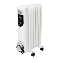 Calorifer cu ulei 9 elementi, 3 trepte de incalzire 800 / 1200 / 2000 W, Alb, Termostat, Protectie supraincalzire