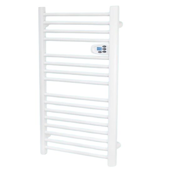 Calorifer electric pentru baie, fixare perete, 500 W, IP24, 54 x 98 x 9.2 cm, Alb, LCD, Temporizator