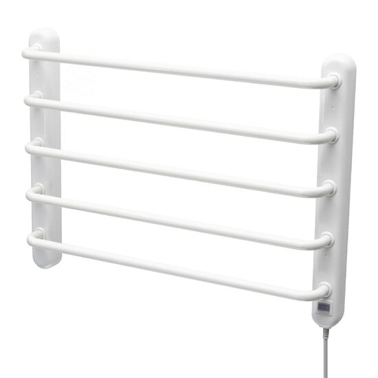 Uscator electric pentru prosoape, fixare perete, 90 W, IPX1, 60 x 44.5 x 9.5 cm, Alb