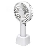 Ventilator de mana cu acumulator, Alb, USB, Li-Ion, 3 trepte