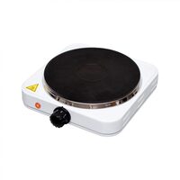 Plita portabila, 1 x 1500 W, Termostat reglabil, Alb, 21 x 6.5 x 25.5 cm