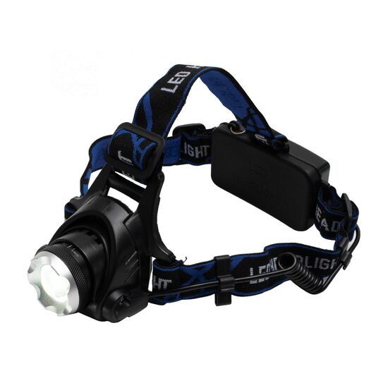 Lampa fixabila pe cap cu LED, zoom, incarcabila, 3 functii