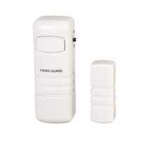 Senzor alarma pentru usi si ferestre, 3 baterii buton x AG13, Alb