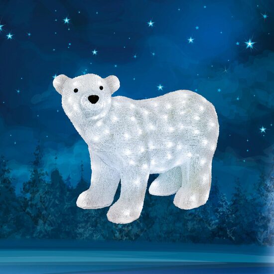 Figurina luminoasa Urs, 120 x Led, IP44 exterior, 42 x 58 cm, Acril