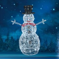 Figurina luminoasa Om de Zapada, 80 x Led, IP44 exterior, 90 x 68 cm