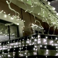 Perdea de lumini 900 x LED, Lumina rece, 8 x programe, Memorie, Timer, Exterior