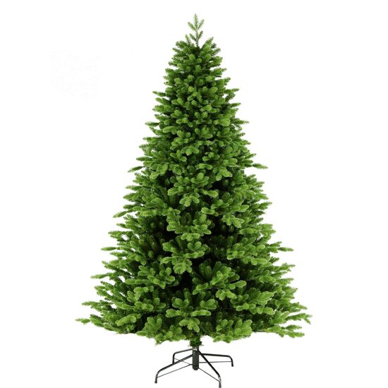 Brad artificial cu suport metalic, Inaltime 240 cm, Diametru 152 cm, Verde