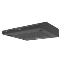 Hota de bucatarie, Home 190 mc/h, 3 trepte de viteza, 38 W, diametru iesire 120 cm, Negru