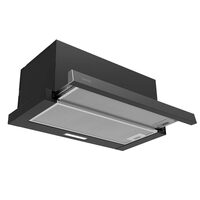 Hota de bucatarie, incorporabila, Home 105 W, Negru, 440 mc/h, latime 60 cm