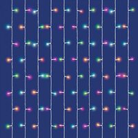 Perdea de lumini 120 x LED Smart RGB, iSparkle, IP44, Exterior, lungime 1.5 m