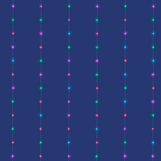 Perdea de lumini 120 x LED Smart RGB, iSparkle, IP44, Exterior, lungime 2 m