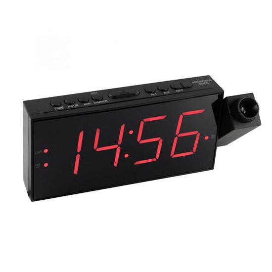 Ceas decorativ, desteptator digital LED, cu proiectie, 202 x 90 x 52 mm, Led, 220 V 
