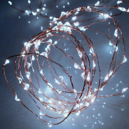 Instalatie luminoasa de exterior IP44, 160 x Micro Led, Lumina rece, Lungime 15.9 m, 220 V