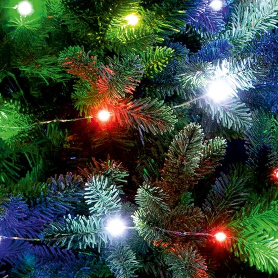 Instalatie luminoasa 20 x micro Led, Multicolor, Interior, Lungime 1.9 m, Baterie 2 x AA