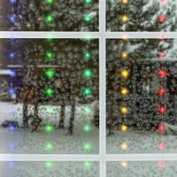 Perdea de lumini cu 240 x LED cluster, RGB, 8 programe, Telecomanda, Interior, Lungime 3 m