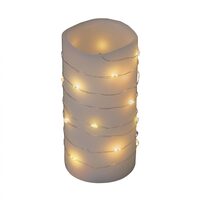 Instalatie luminoasa, 20 x micro Led, Baterie, lungime 2 m, lumina calda, Timer