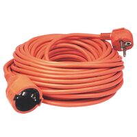 Cordon prelungitor cu cupla si fisa, 30 m, Portocaliu, 1.5 mmp, IP20, 16 A, 3680 W