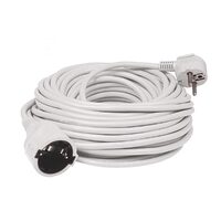 Cordon prelungitor cu cupla si fisa, 3 m, Alb, 1.5 mmp, IP20, 16 A, 3680 W