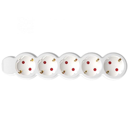 Prelungitor 5 prize, protectie copii, 3 m, alb, 3 x 1.5 mmp, 16 A, 3500 W, IP20