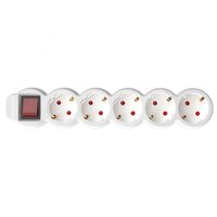 Prelungitor 5 prize, intrerupator, 1.5 m, alb, 3 x 1 mmp, 3500 W, IP 20