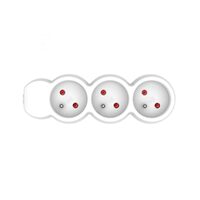 Prelungitor cu 3 prize, Protectie copii, culoare alb, lungime 5 m