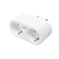 Priza dubla Smart Wi-Fi, protectie copii, Temporizator