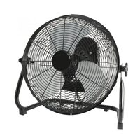 Ventilator de podea, cu oscilare, 40 cm, 50W, grilaj metalic, 3 trepte, 54 x 50 x 26 cm