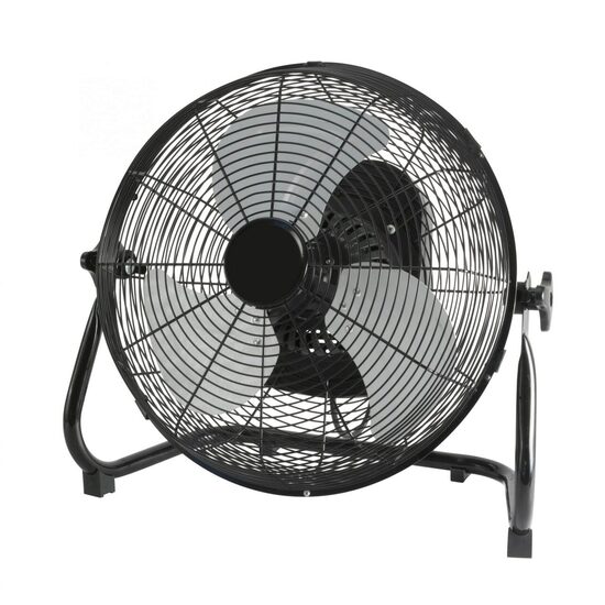 Ventilator de podea, cu oscilare, 40 cm, 50W, grilaj metalic, 3 trepte, 54 x 50 x 26 cm