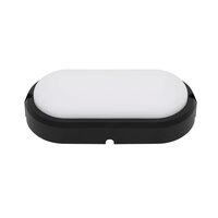 Aplica LED, ovala 18 W, 4000K, Negru, Exterior IP65, 201 x 99 x 54 mm, 2000 lm