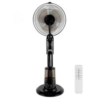 Ventilator cu umidificare, negru, 75 W, 44 x 40 x 125 cm, Telecomanda, 3 trepte