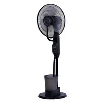 Ventilator cu umidificare, Negru, 40 W, umidificare max 220 g/h, Telecomanda, 3 trepte